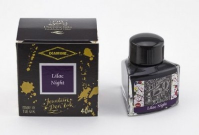 Diamine 40ml Lilac Night 1111 150 years anniversary Fountain pen ink bottle