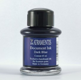 De Atramentis Dark Blue 45ml fountain pen standard ink