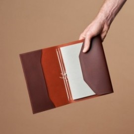 Paper Republic Le Trifold A5 chestnut and cognac