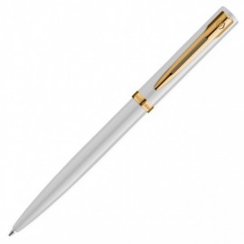 Waterman Impression lacquer white gt ballpen