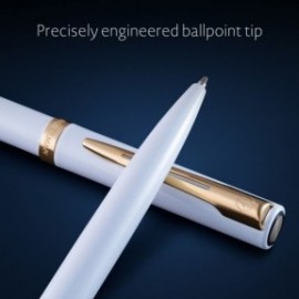 Waterman Impression lacquer white gt ballpen