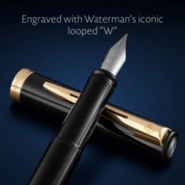 Waterman Impression black gt fountain pen