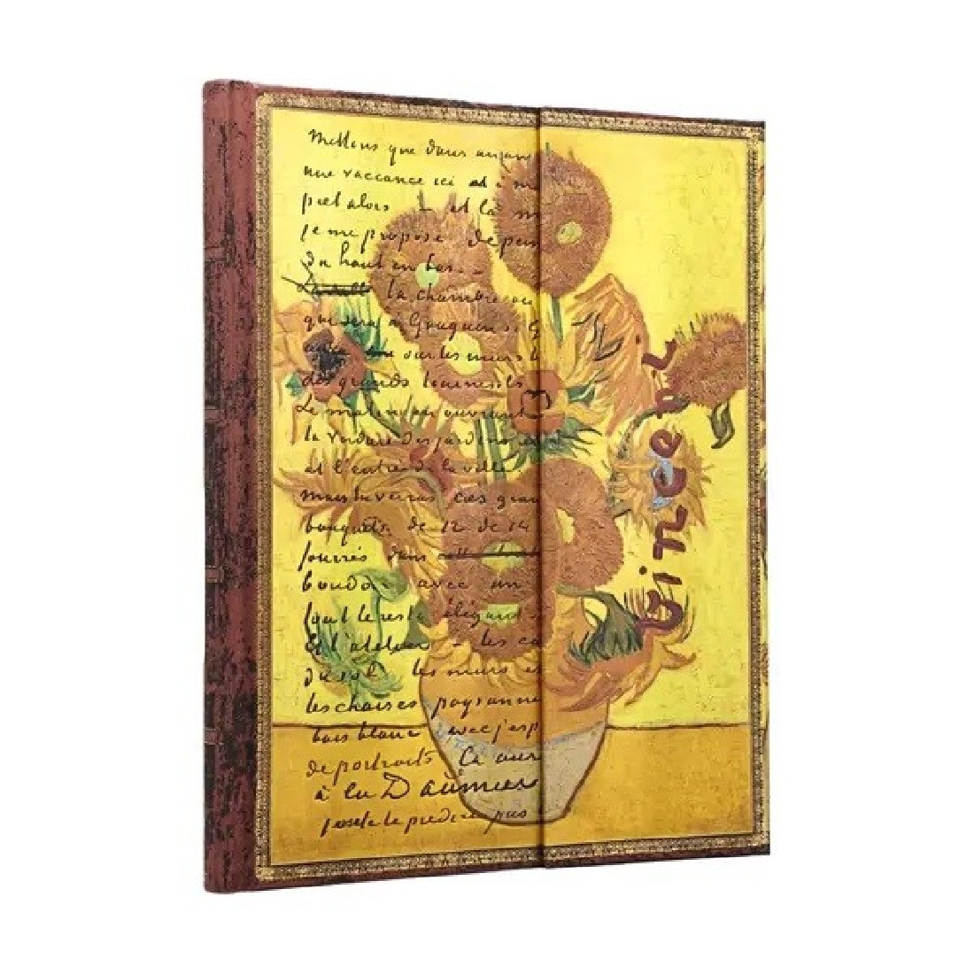 Paperblanks Notebook Van Gogh Sunflowers Ultra Wrap Lined