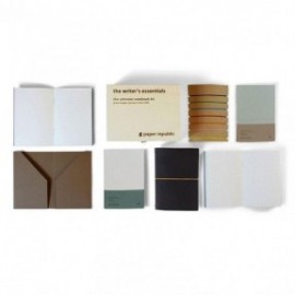 Paper Republic the writers  essentials [xl] black leather journal  kit