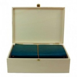 Paper Republic the writers essentials [xl] | petrol blue leather journal kit