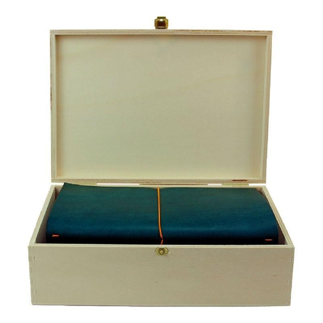 Paper Republic the writers essentials [xl] | petrol blue leather journal kit