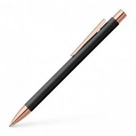 Faber Castell ballpen NEO Slim Metal Black Rosegold 343320