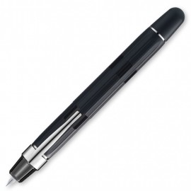 Nahvalur Eclipse Black Silver Fountain Pen