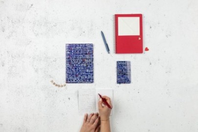 Clairefontaine notebook Le Mur Des Je Taime, A6 9X14cm, 96 pages, 90gsm, 116312, ruled