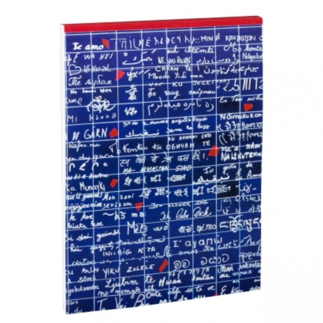 Clairefontaine notebook overlap Le Mur Des Je Taime, A6 10,5X14,8cm, 140 pages, 90gsm, 116318, ruled