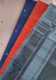 Clairefontaine Rhodia block overlap  lined A4 plus 21X31,8cm 160pages, 90g, perforated,  66135C, grey blue