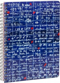 Clairefontaine notebook spiral Le Mur Des Je Taime, A5 14,8X21cm, 120 pages, 90gsm, 116314, ruled