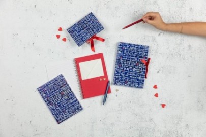 Clairefontaine notebook spiral Le Mur Des Je Taime, A5 14,8X21cm, 120 pages, 90gsm, 116314, ruled