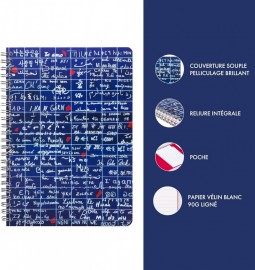 Clairefontaine notebook spiral Le Mur Des Je Taime, A5 14,8X21cm, 120 pages, 90gsm, 116314, ruled