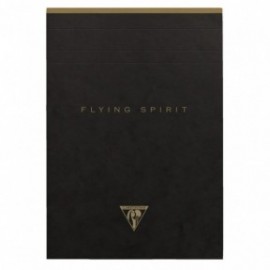 Clairefontaine Rhodia notepad, A5 21x14,8cm, Flying spirit, 140 pages, Lined, ivoire paper 90gr, black craft cover,102636