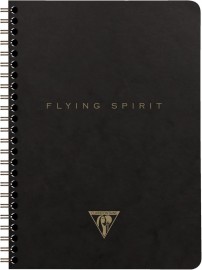 Clairefontaine Rhodia Flying Spirit Black Spiral Notebook, 90gsm A5 Lined 102566