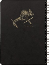 Clairefontaine Rhodia Flying Spirit Black Spiral Notebook, 90gsm A5 Lined 102566