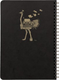 Clairefontaine Rhodia Flying Spirit Black Spiral Notebook, 90gsm A5 Lined 102566