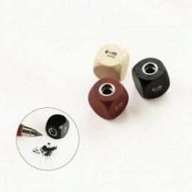 e+m cube sharpener for leads 5,5mm 2881-3 mahogany