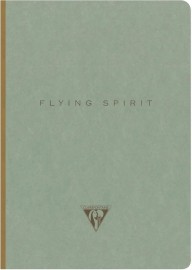 Clairefontaine Rhodia Flying Spirit 107546C Notebook with Thread Binding A5 14.8 x 21 cm 96 Sheets 90 g Lined Grey Green