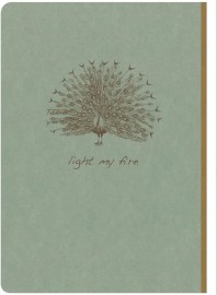 Clairefontaine Rhodia Flying Spirit 107546C Notebook with Thread Binding A5 14.8 x 21 cm 96 Sheets 90 g Lined Grey Green