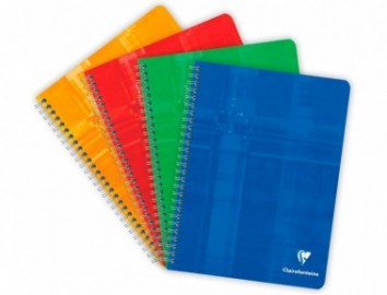 Clairefontaine Rhodia notebook spiral A5 16,5X21cm 180 pages white paper 90gsm ruled 8546c