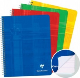 Clairefontaine Rhodia notebook spiral A5 16,5X21cm 120 pages white paper 90gsm ruled with margin 883c