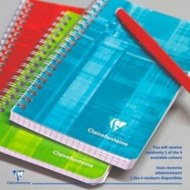 Clairefontaine Rhodia notebook spiral A5 16,5X21cm 120 pages white paper 90gsm ruled with margin 883c