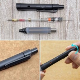 Uni Kurutoga Alpha Gel Switch 0.5mm Mechanical Pencil, Black M5-1009GG 1P.24