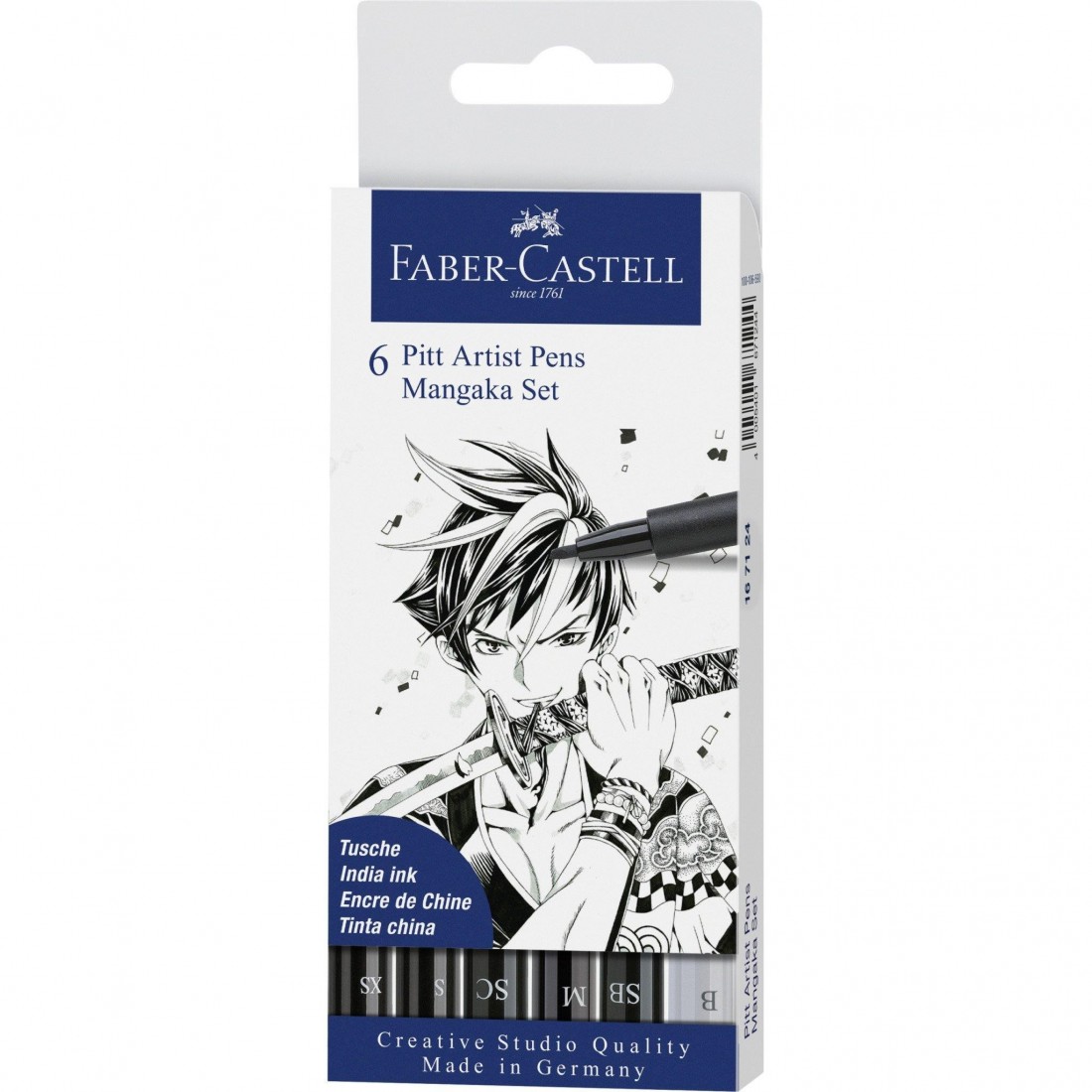 Faber Castell Pitt Artist Pen Manaka - Wallet of 6 167124