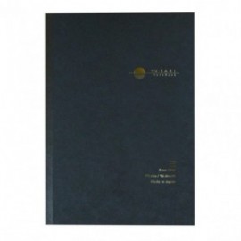 Yu-sari Premium notebook B5 182x257mm,  ruled, 192 pages, 95gr, black by Nakabayashi