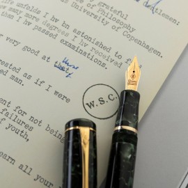 Conway Stewart Winston Classic Green Fountain  Pen