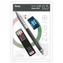 Pentel Orenz AT Mechanical Pencil 0.5mm Dark Grey with leads and eraser PP2005-NMPTP limited edition