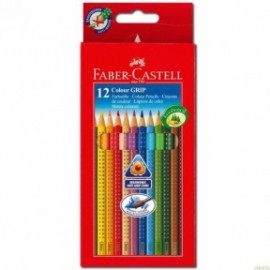 Faber Castell Classic Colour Grip colour pencil, cardboard wallet of 12 112412