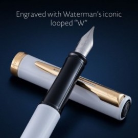 Waterman Impression white gt fountain pen