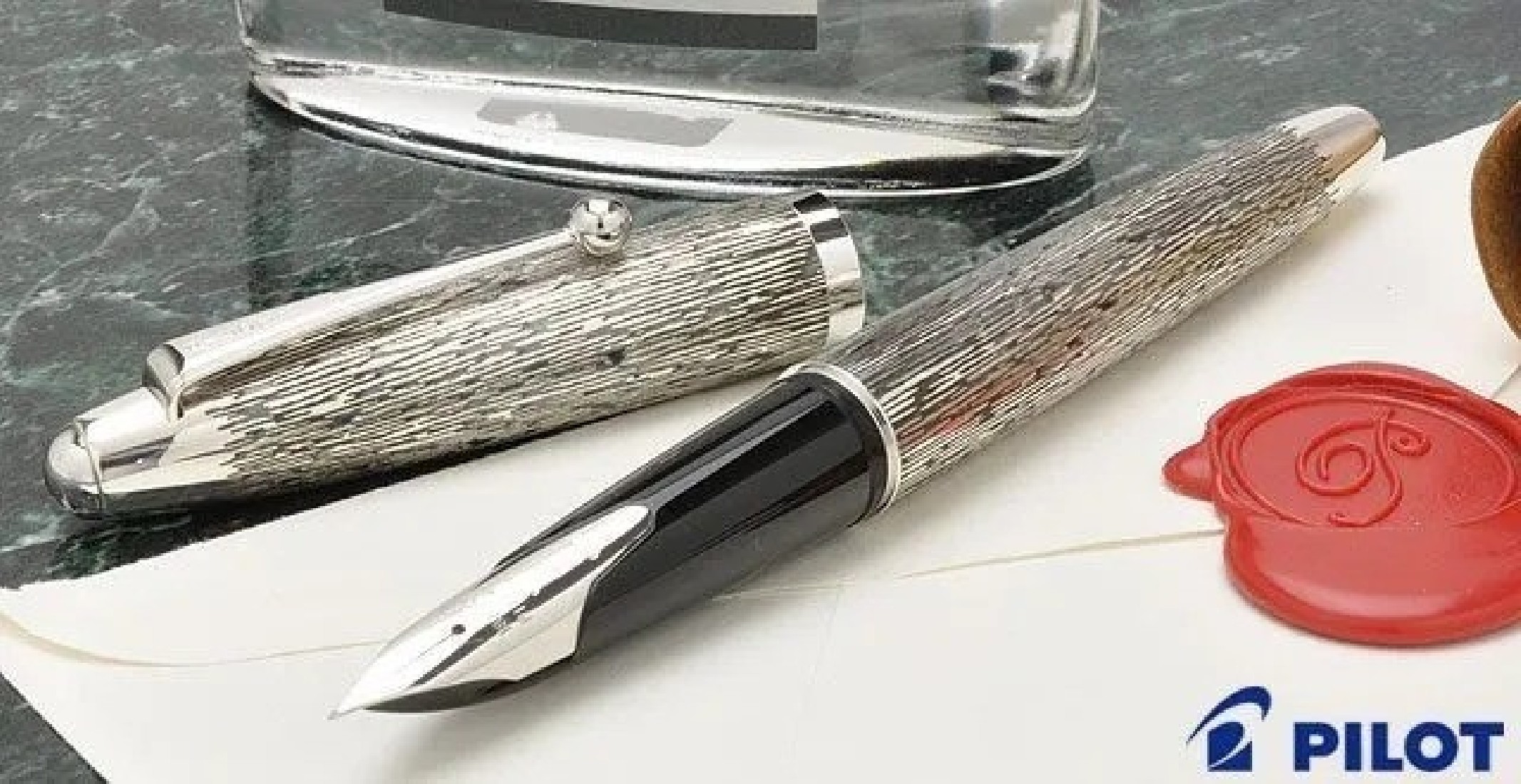 Pilot Silvern Tsumugi 18k fountain pen,  FK-5MS-TU