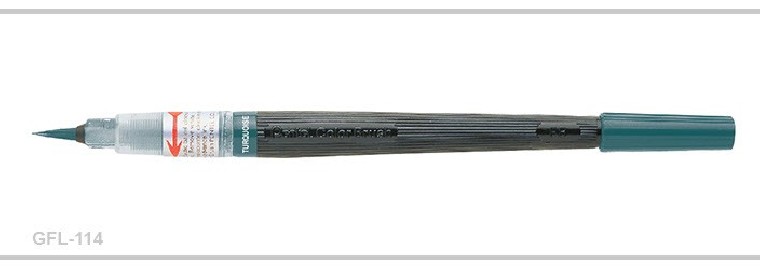 Pentel Art Brush Pen - Turquoise  GFL114