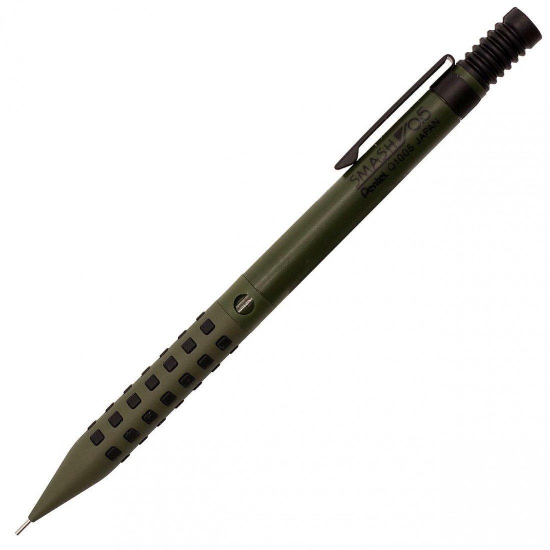 Pentel Smash 0.5mm Military Green Q1005-MDKS Kitera  mechanical pencil
