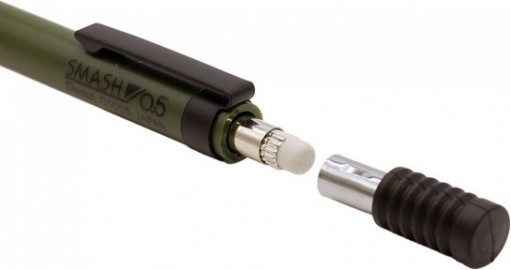 Pentel Smash 0.5mm Military Green Q1005-MDKS Kitera  mechanical pencil