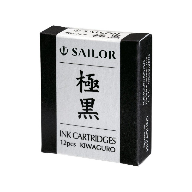 Sailor black Ink Cartridges for Fountain Pens Kiwaguro 13-0604-120