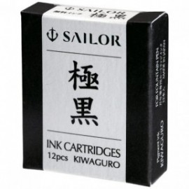 Sailor black Ink Cartridges for Fountain Pens Kiwaguro 13-0604-120