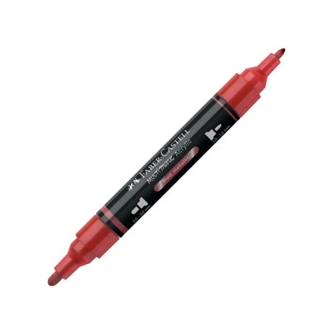 Faber Castell Black Edition Shake and Paint Acrylic Markers Mettalic Red 185996