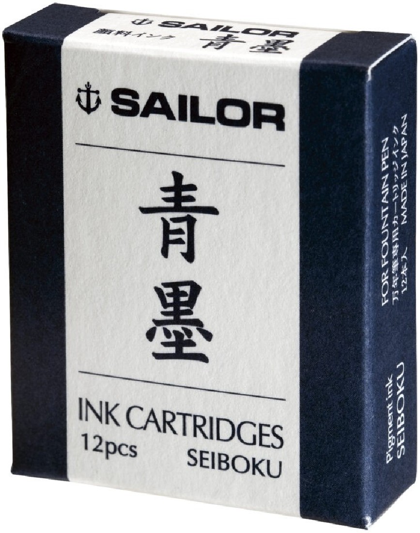 Sailor blue Ink Cartridges for Fountain Pens Sei-boku 13-0604-142