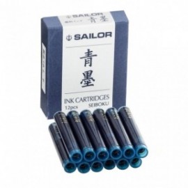 Sailor blue Ink Cartridges for Fountain Pens Sei-boku 13-0604-142