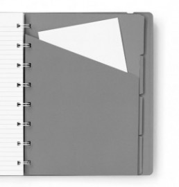 Filofax Notebook Refillable Ruled A5  Graphite, 115123
