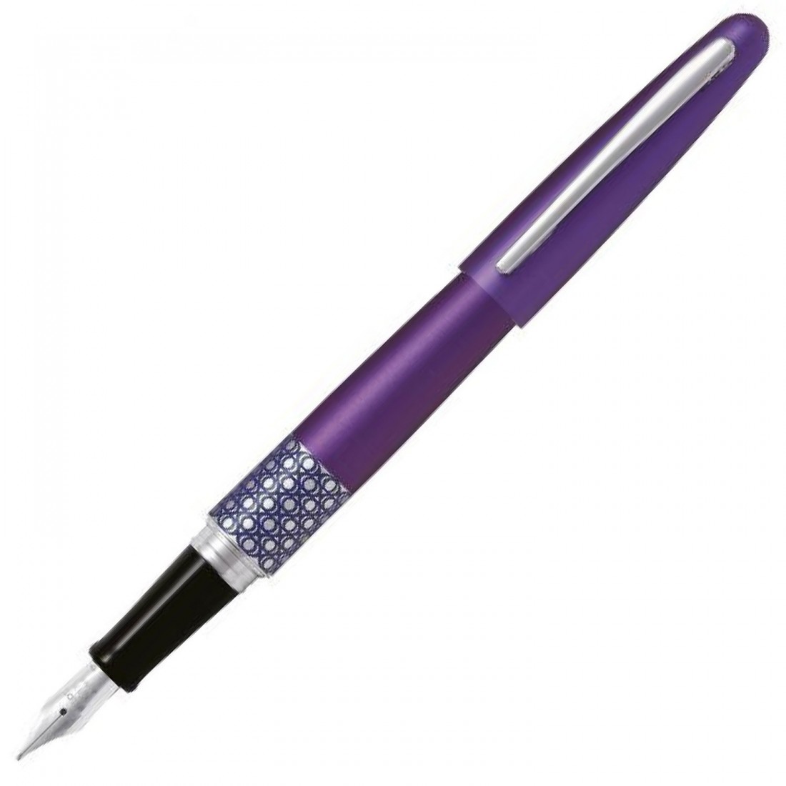 Pilot MR Retro Pop Collection, Fountain Pen, Metallic Violet, Ellipse Ring