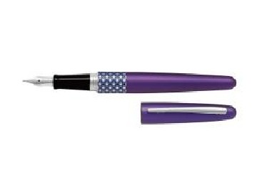 Pilot MR Retro Pop Collection, Fountain Pen, Metallic Violet, Ellipse Ring