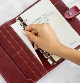 Filofax Organiser Personal Lockwood Burgundy 021704