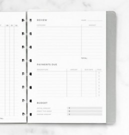 REFILL A5 EXPENSE TRACKER NOTEBOOK 132861 FILOFAX FX