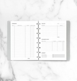 REFILL A5 EXPENSE TRACKER NOTEBOOK 132861 FILOFAX FX